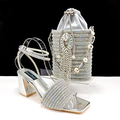 Lastest Ladies Shoes with Matching Bag Set HJJ1-23