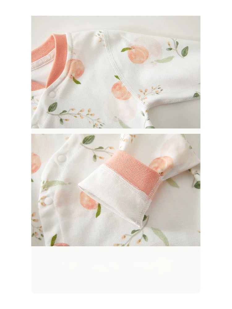 Baby Underwear Set Autumn and Winter Newborn Clothes Pure Cotton Bottom Split High Waist Men's and Women's Baby Clothes 2pce Set