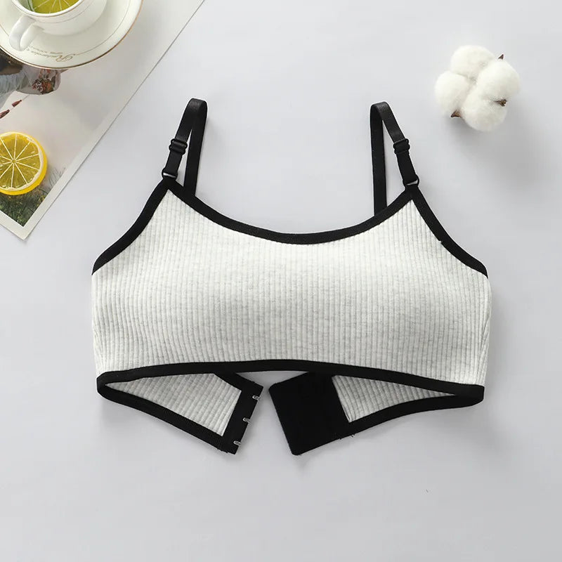 8-16 Years Teens Seamless Sport Underwear Teenage No Underwire Training Bras Girl's Sport Bras School Girl Soft Small Size Bra