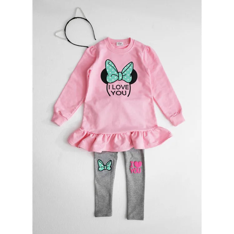 Teen Girls Clothing Set Spring Autumn Striped Bow Jacket+Pants 2Pcs Leisure Tracksuit for Kids Clothes For 5 6 8 10 12 14 Years