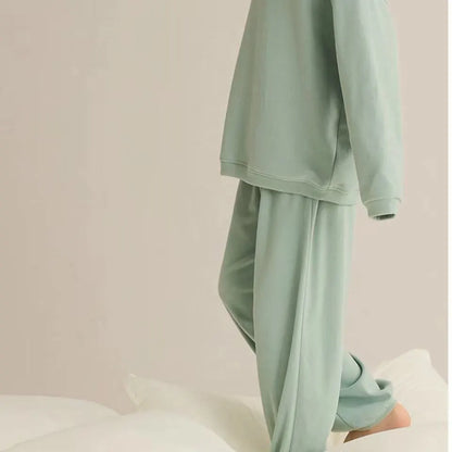 Girls Pajamas Sets Winter Autumn Sleepwear for Kids Solid Color Children's Loungewear Set Teenager Underwear Baby Pijama 3-14T