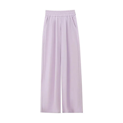 Teenage Girls Summer Casual Pants Thin Loose Straight Trousers for Kids 2025 New Fashion All-match 10 12 Years Children Pants