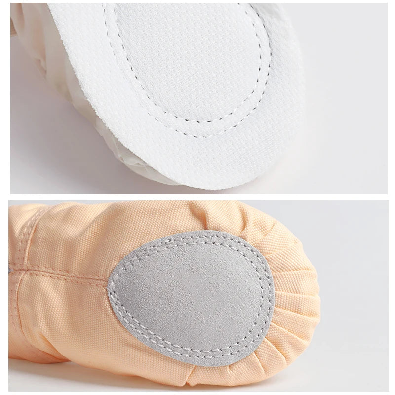 Ballet Shoes Canvas for Girls Kid Dance Slippers Split Sole Gymnastics Yoga Dancing Shoes for Kids Ballerina Ballet Flat Shoes