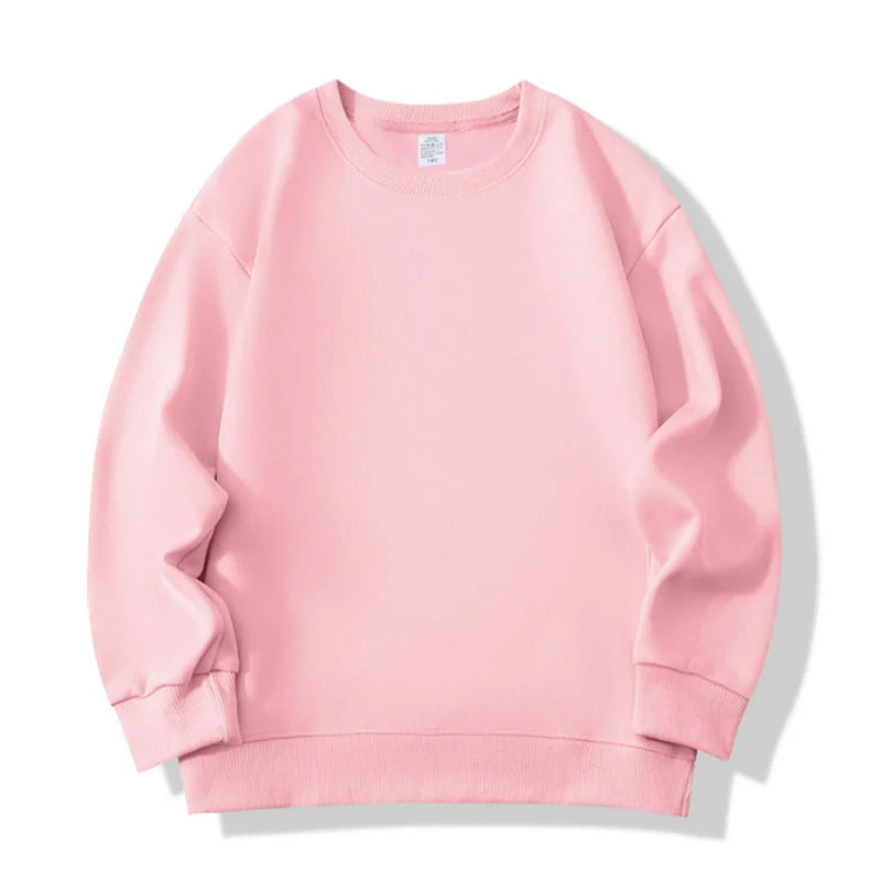 Fashion Girls Boys Sweatshirts Clothing Autumn Solid Color Casual Long Sleeve Loose Tops Children's Clothes Teen 6 8 10 12 Years
