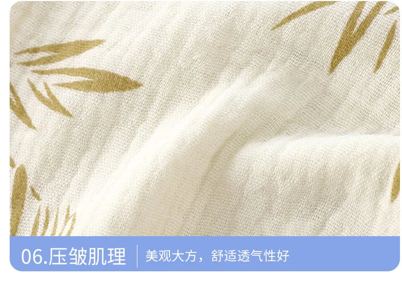 Girls Summer Thin Pajamas Homewear Cute Cartoon Floral Print Long Sleeve Lace Trimmed Sleepwear Baby Boys Casual Clothing Sets
