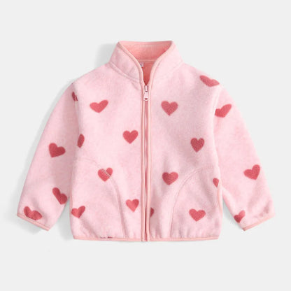 Boys Cartoon Coats Autumn Fashion Children's Clothes 1 to 2 4 6 8 Years Winter Baby Warm Fleece Outerwear Jacket for Girls