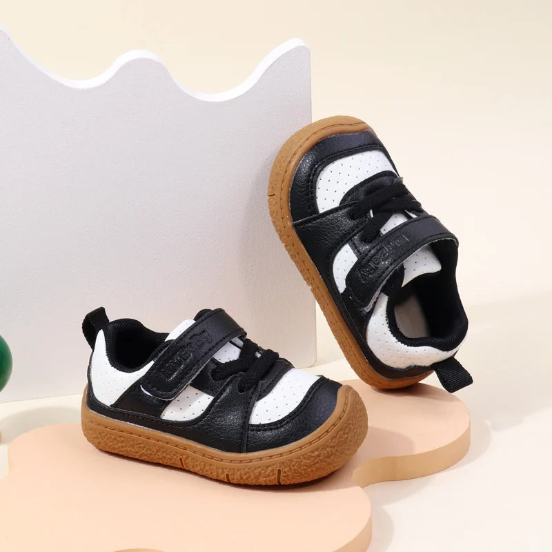 Baby Shoes High Quality Toddler 1-5 Years Rubber Sole Anti-slip Soft PU for Boys and Girls Spring and Autum Style Ooydoor BM06