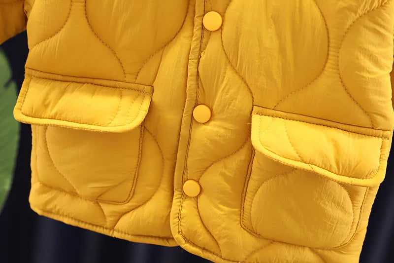Baby Boys Clothes Full Sleeve Solid Parkas Pants 2pcs/set Toddler Costume Infant Jacket Kids Sportswear Girl Solid Casual Warm
