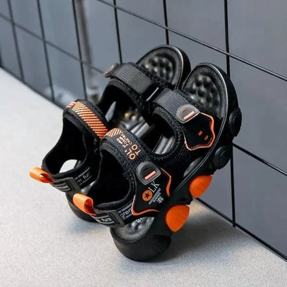 Boys Beach Sandals Kids Summer Shoes 2026 Summer New Children Sports Casual Sandals for Medium Big Boy Anti-skid Fashion 26-37