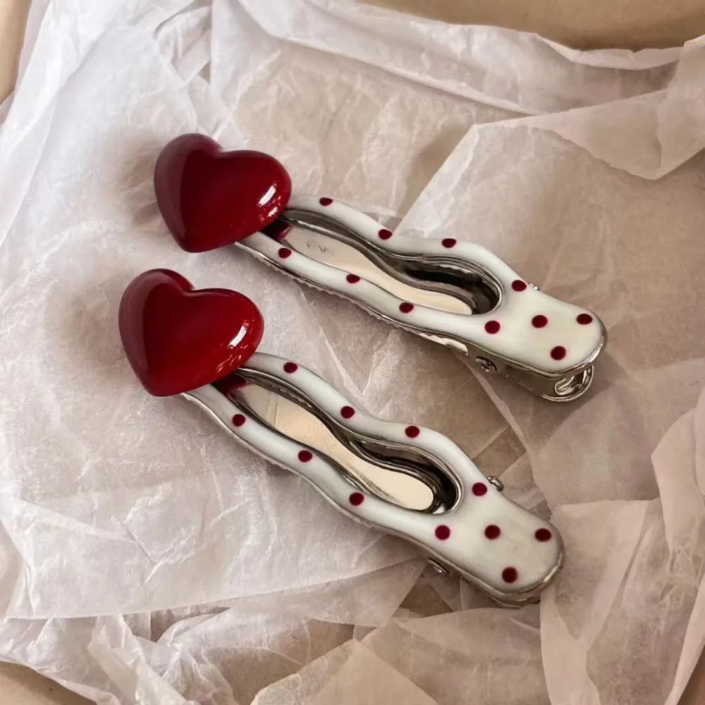 Fashion Hair Accessories for Women Girls Sweet Versatile Heart Bangs Hair Clip Fashion Side Clip Cute Hair Accessories Gifts
