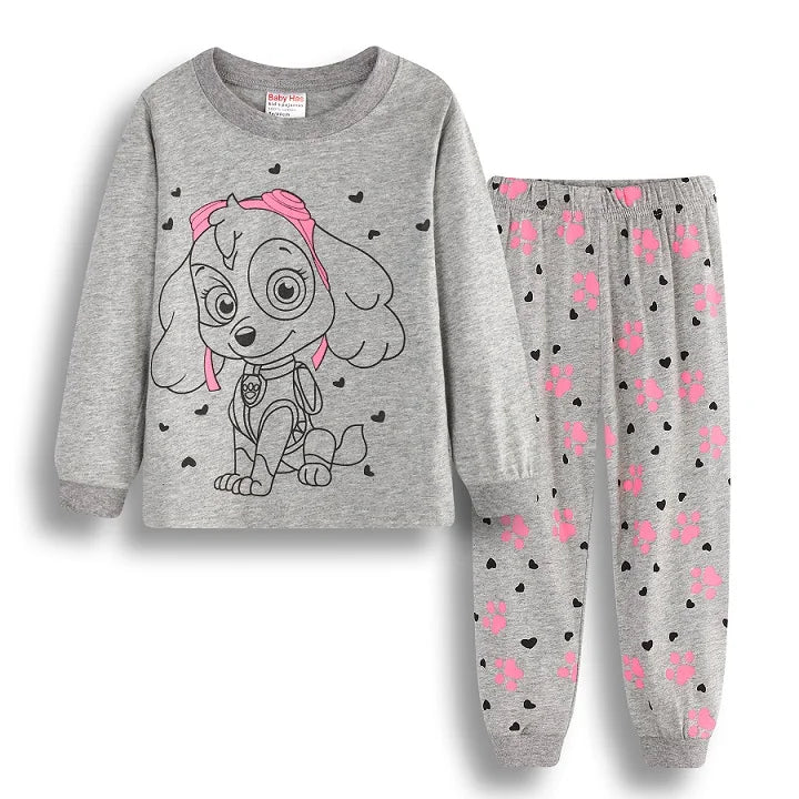 Kid Pajamas Set Baby Boy Clothes Girl Sleepwear Nightwear Children Santa Claus Christmas Pyjamas Cotton Clothing Set 2-7T