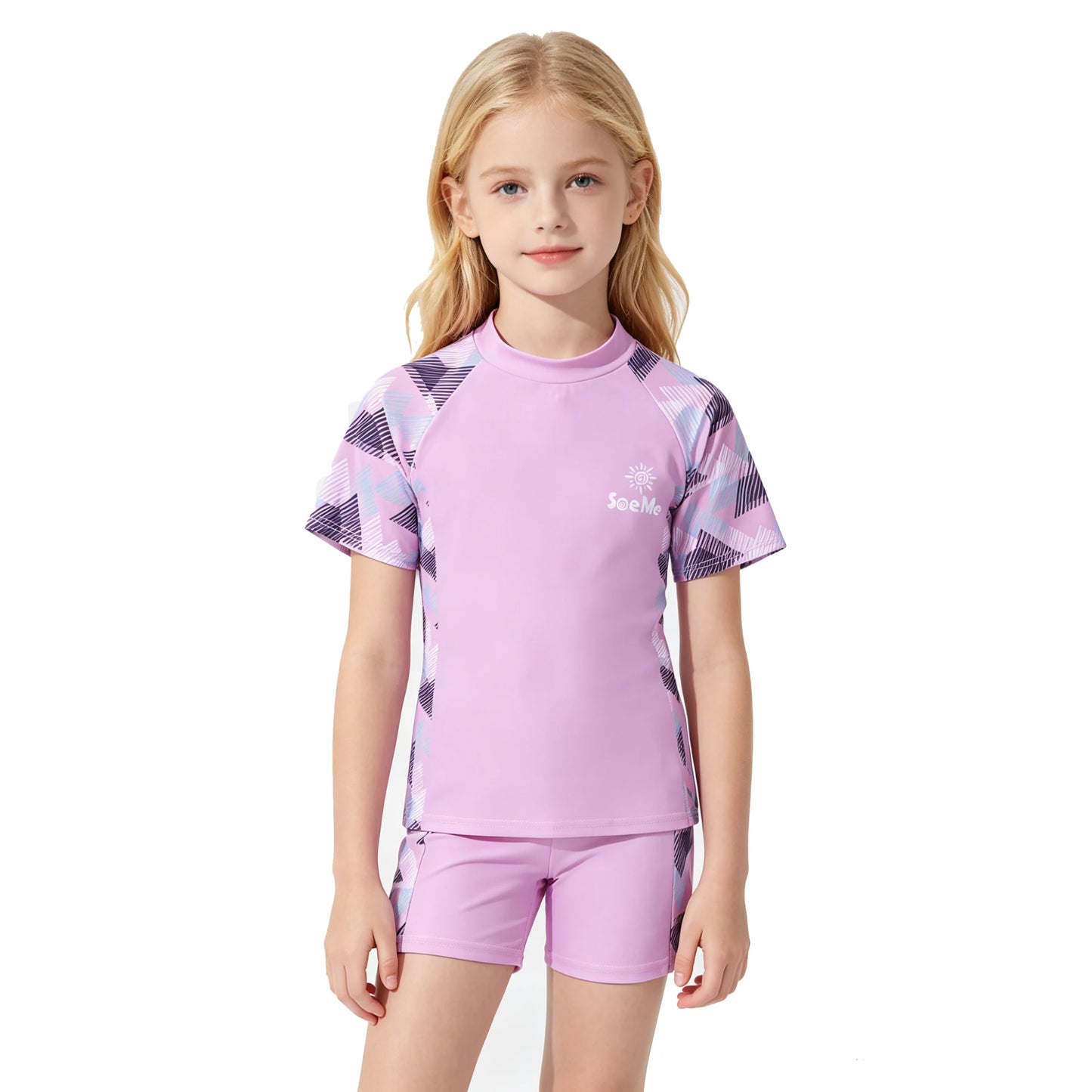 Boys Beach Swimsuits Cool Kids 2026 Toddler Swimwear Shirt and Shorts Swimming Sets Spf Blue Bathing Suit 3 4 5 6 7 8 9 10 Years
