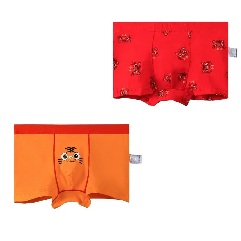 5PCSChildren's underwear, soft cotton for boys, boys' flat shorts, cartoon summer thin boys' four-cornered baby underpants