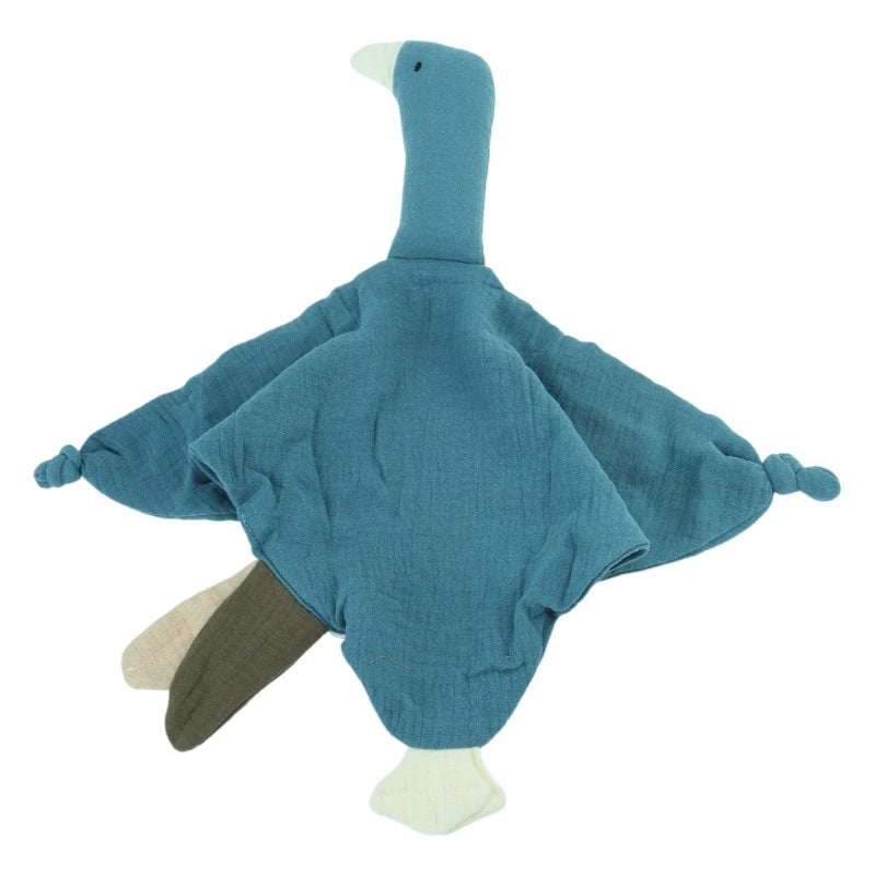 Stuffed Goose Baby Towel Cotton Baby Sleeping Cuddling Security Blanket Newborn Soothe Appease Towel Kids Face Towel Washcloth