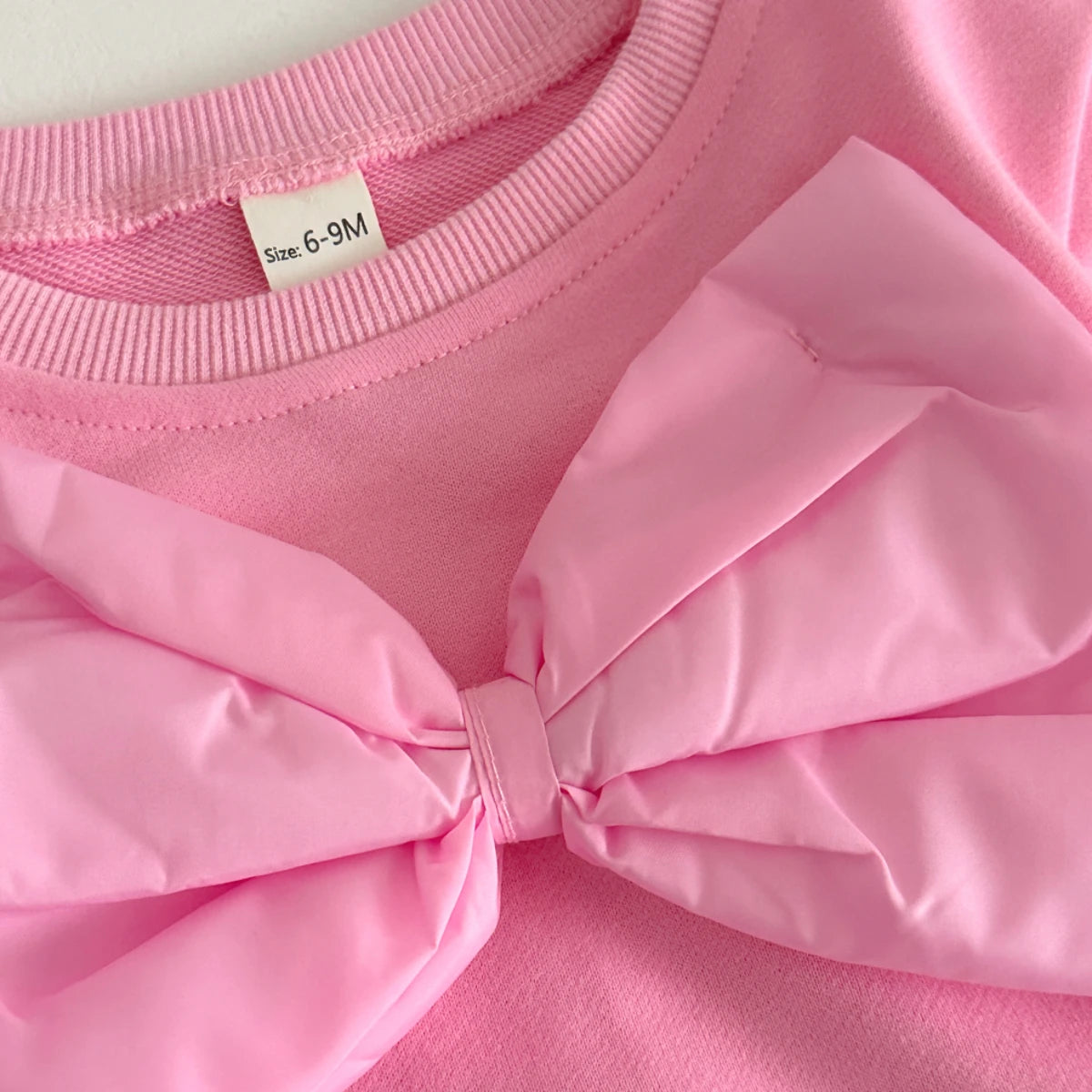 Baby Clothing Sets Autumn Cotton Casual 2 PCS Baby Girl Clothes Three Dimensional Large Bow Top+Pants 1-3 Y