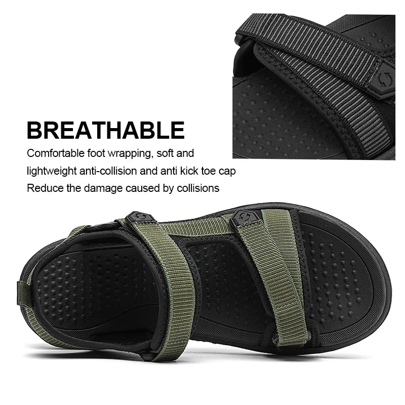 2025 Summer Men Sandals Fashion Leisure Beach Holiday Sandals for Mens Lightweight Shoes New Outdoor Comfortable Casual Sandalie
