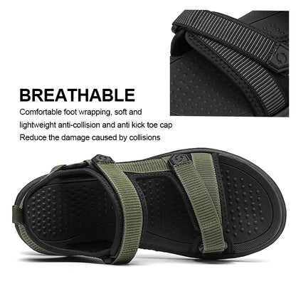 2025 Summer Men Sandals Fashion Leisure Beach Holiday Sandals for Mens Lightweight Shoes New Outdoor Comfortable Casual Sandalie