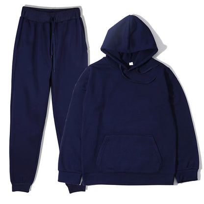 Men's Sports Suits Fashion Tracksuit Women Hoodies + Pants Two Pieces Sets Running Casual Sweatshirts Sweatpants Men's Clothing