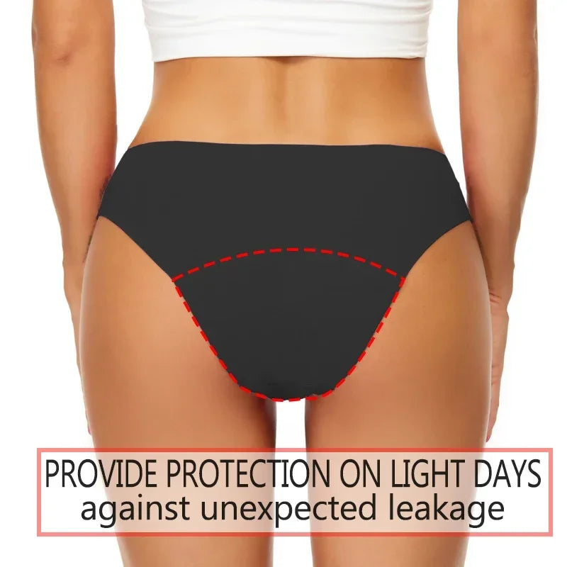 Teen Girls Seamless Swimwear 4 Layer Leakproof Bikini Fast Absorb Period Protection for Surf Beach Yoga Swimming