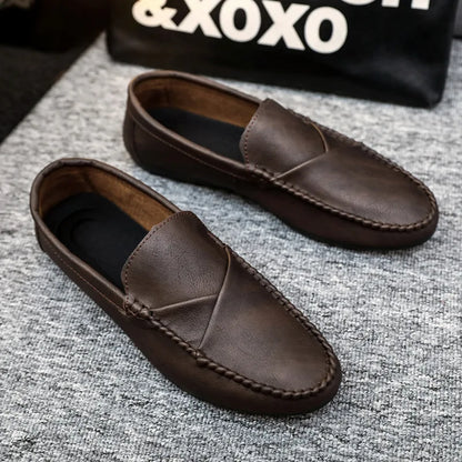 2025 Luxury Trendy Dress Shoes Men Loafers Split Leather Moccasins Shoes for Men Formal Mariage Wedding Shoe Botas Para Hombre