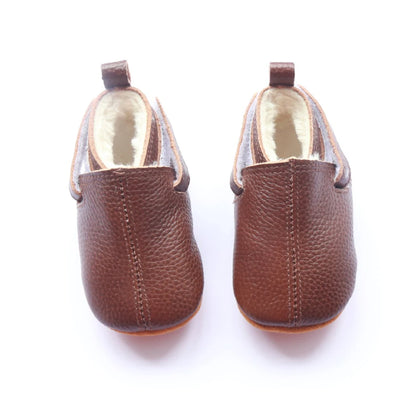 Baby Shoes Toddler Girls Boys Casual Leather Shoes Winter Furry Boot Newborn Infant Barefoot Shoes Sapatato Loafers Items Stuff