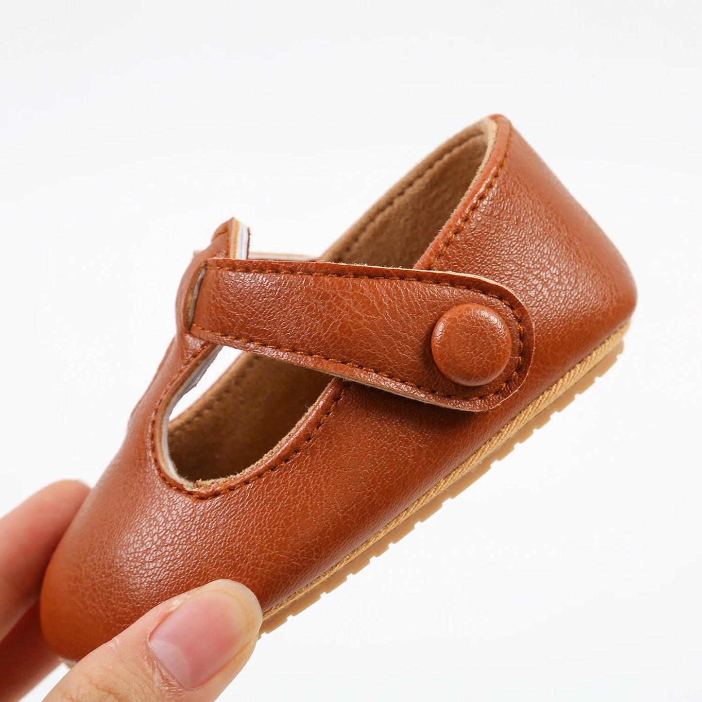Baby Boys Girls Shoes Infant Leather Rubber Sole Anti-slip Toddler First Walkers Crib Shoes Newborn Girl Princess
