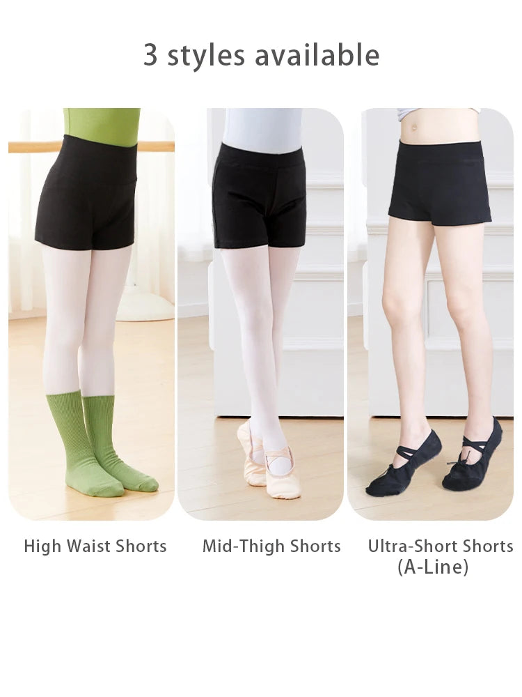 Girls Ballet Shorts Dance Booty Shorts Rhumba Yoga Summer Dancewear for Kids Children Toddler