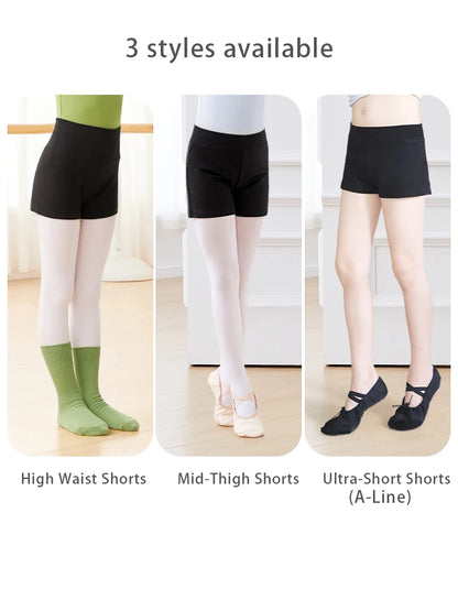 Girls Ballet Shorts Dance Booty Shorts Rhumba Yoga Summer Dancewear for Kids Children Toddler