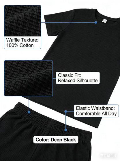 Mens Sports Suit Fashion Short Sleeve Tracksuit Men Suits Summer Men's Two Piece Set Linen Fabric Casual T-Shirt and Shorts Set