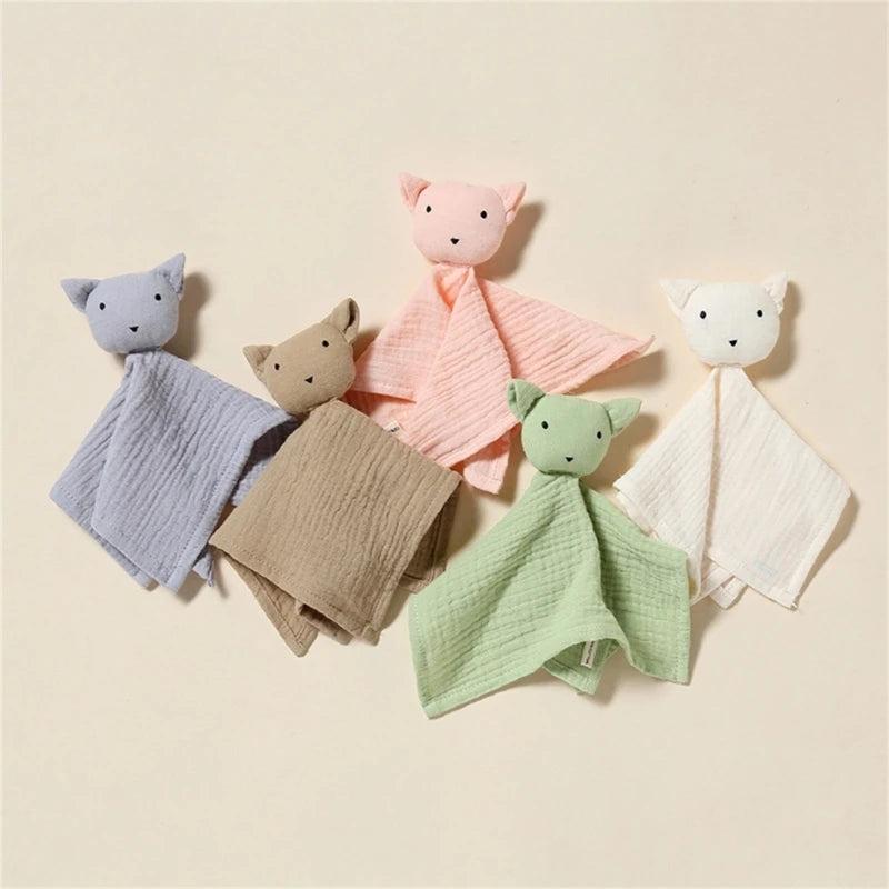 Stuffed Goose Baby Towel Cotton Baby Sleeping Cuddling Security Blanket Newborn Soothe Appease Towel Kids Face Towel Washcloth