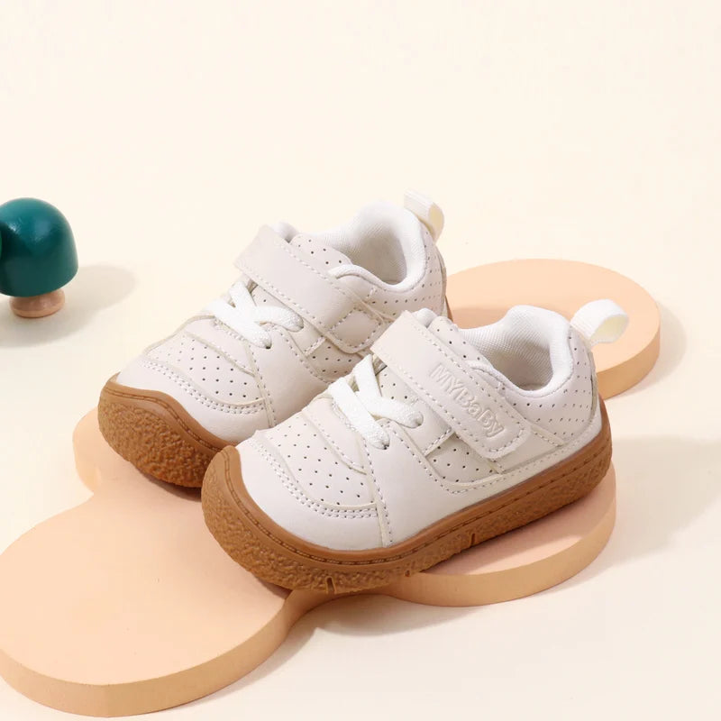 Baby Shoes High Quality Toddler 1-5 Years Rubber Sole Anti-slip Soft PU for Boys and Girls Spring and Autum Style Ooydoor BM06