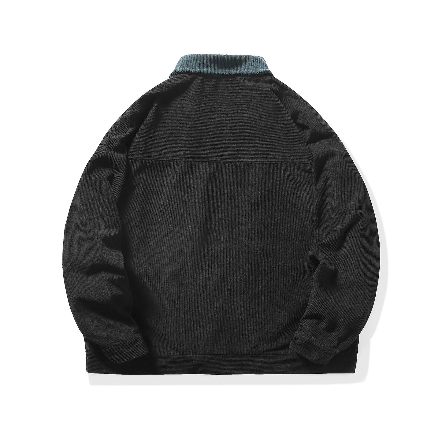 Men Coat Spring Autumn Contrast Color Turn Down Collar Male Outerwear Long Sleeve Pocket Loose Breathable Casual Man Jacket