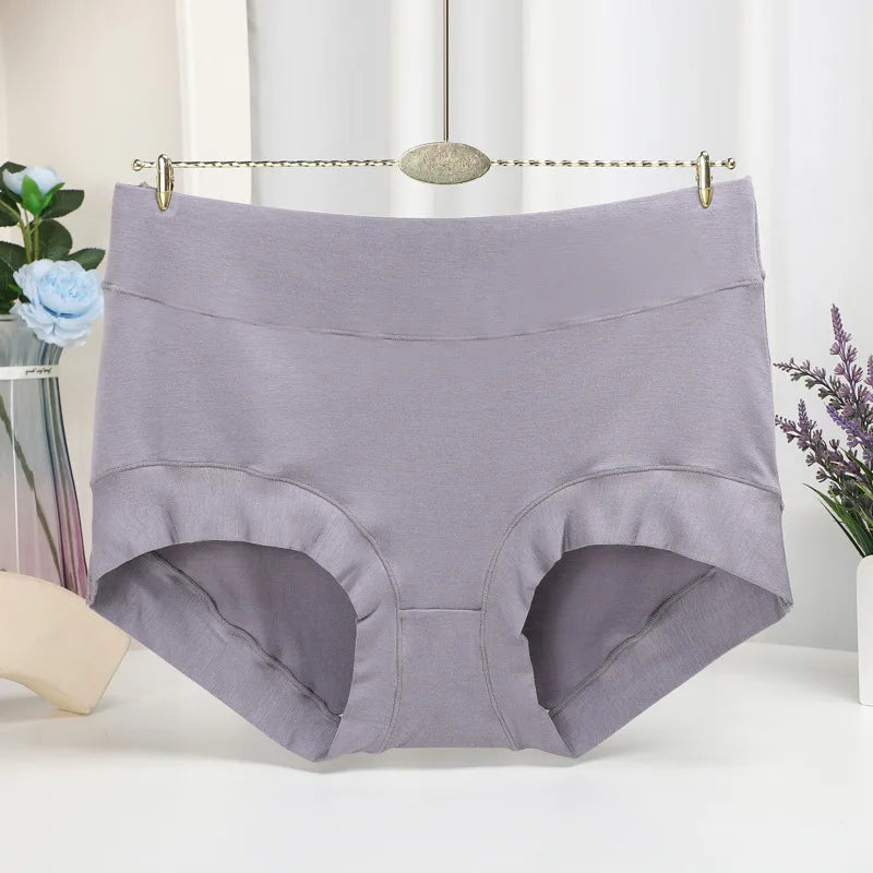 Women's Underwear Modal Panties for Women High-Rise Female Underwear Briefs Comfortable Underpants Plus Size Soft Safety Shorts