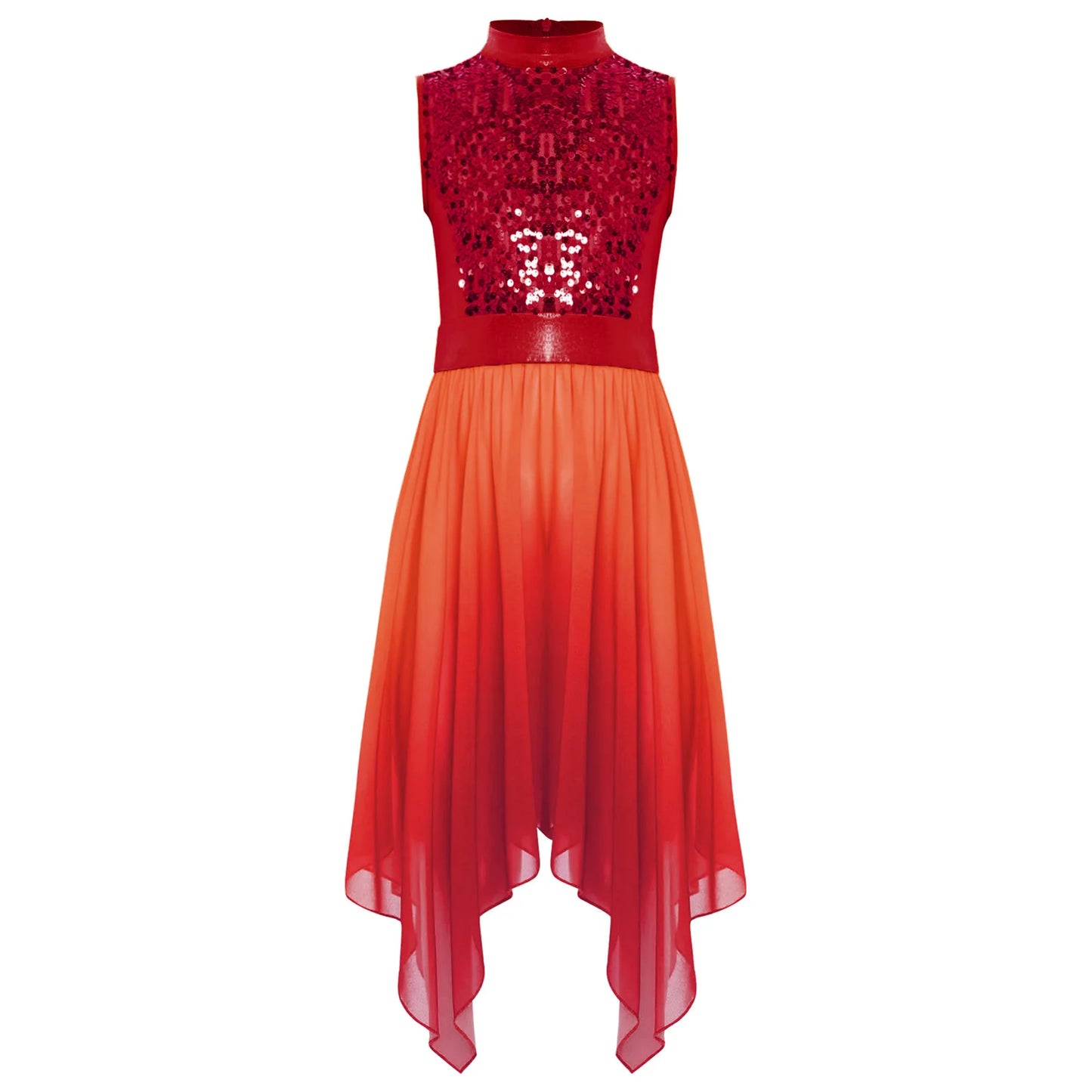 Girls Lyrical Dance Dress Kid Celebration of Spirit Church Dress Children Dancewear Stage Performance Wordhip Liturgical Costume