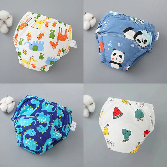 3PCS/1PCS Newborn Training Pants Baby Shorts Washable Underwear Boy Girl Cloth Diaper Reusable Nappies Infant Stuff Accessory