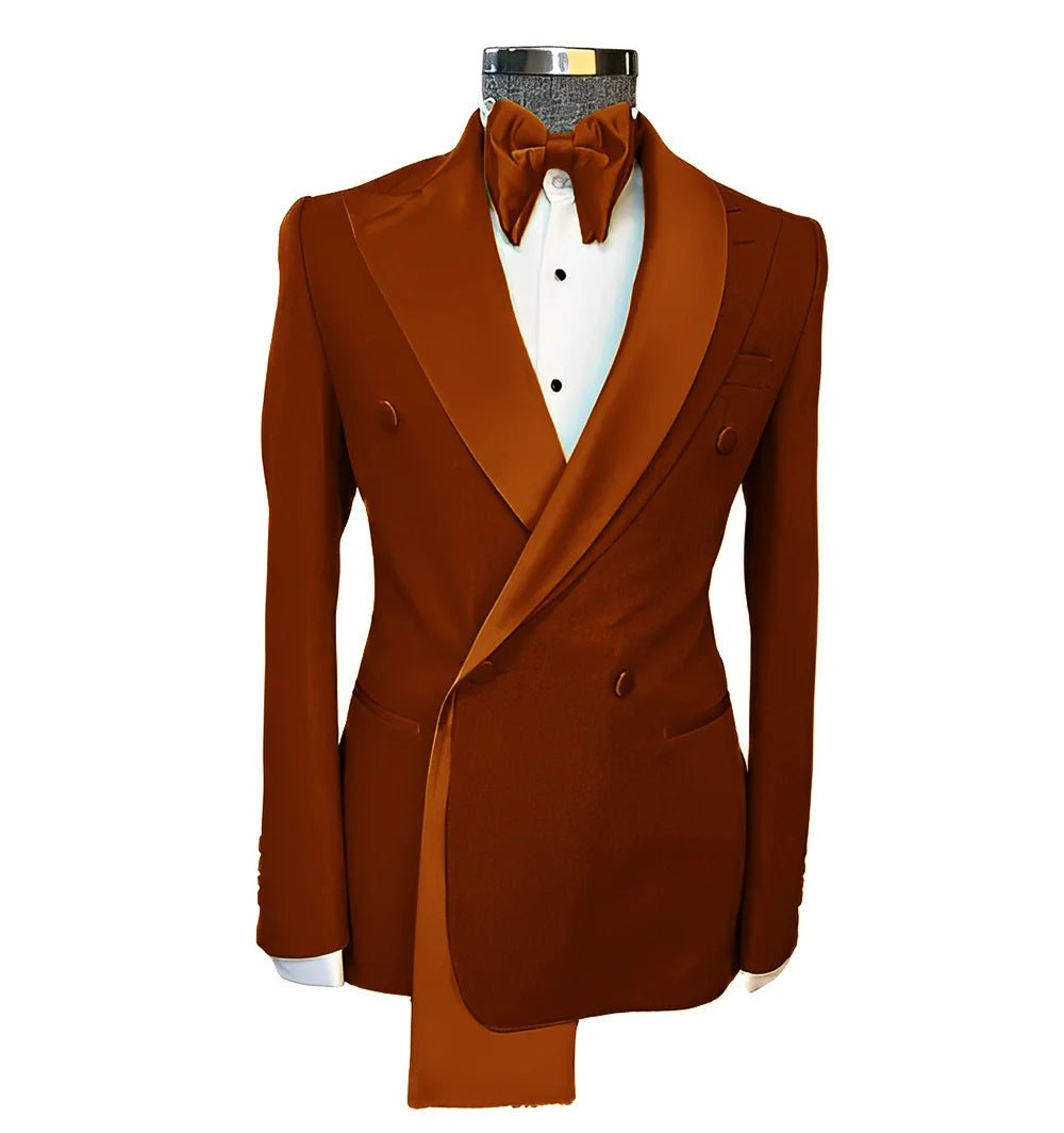 Men's Suits Single Jackets Wedding Groom Tuxedos Peak Lapel Design Blazer for Men Fashion Customization Clothing