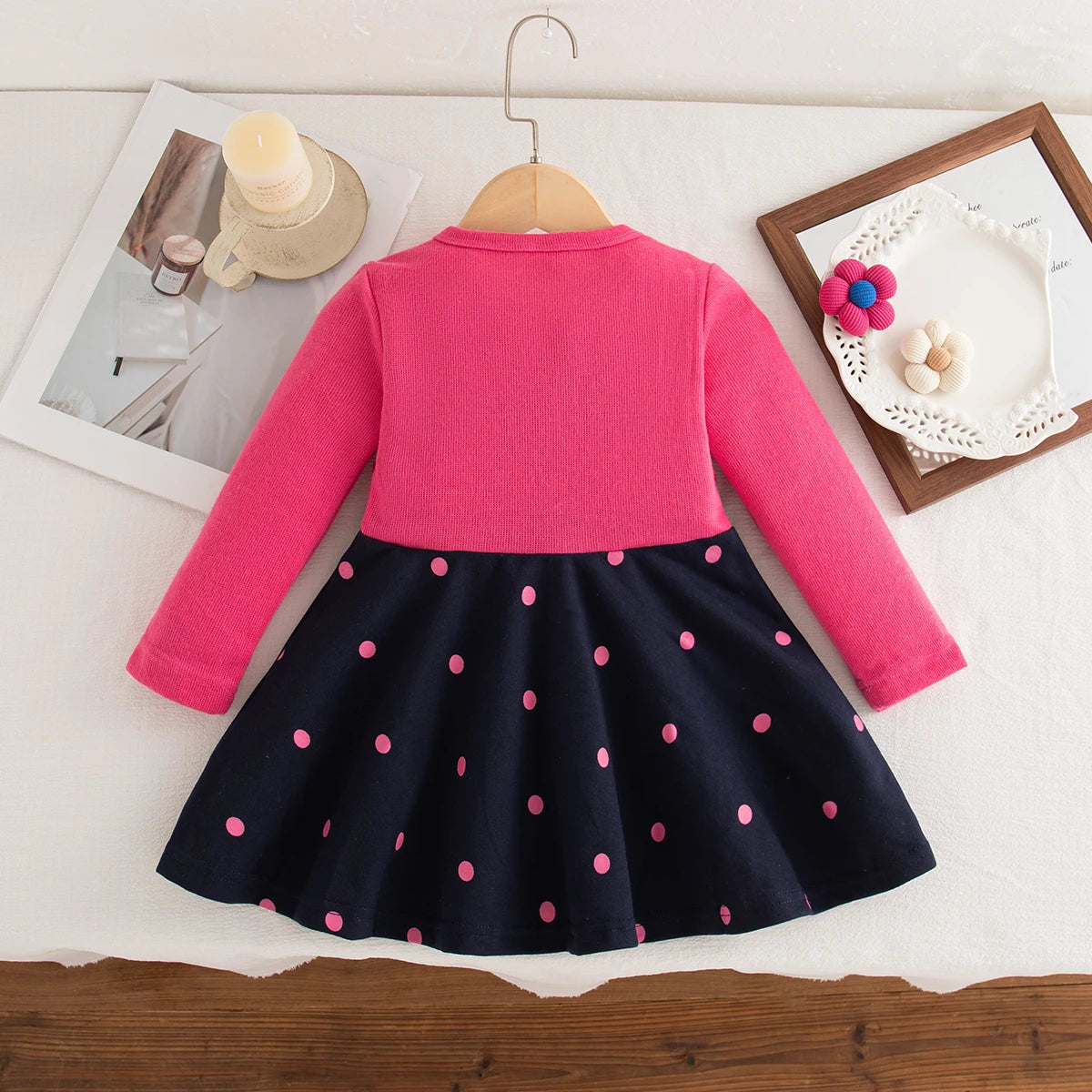 Baby Clothes Girl Spring And Autumn Cartoon Long Sleeve Gentle Baby Dresses Cute Casual Girl Kid's Dress