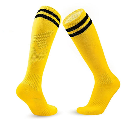 Loogdeel Kids Youth Adult Soccer Socks Stripe Knee High Softball Baseball Sports Socks Breathable Football Socks for Men Women