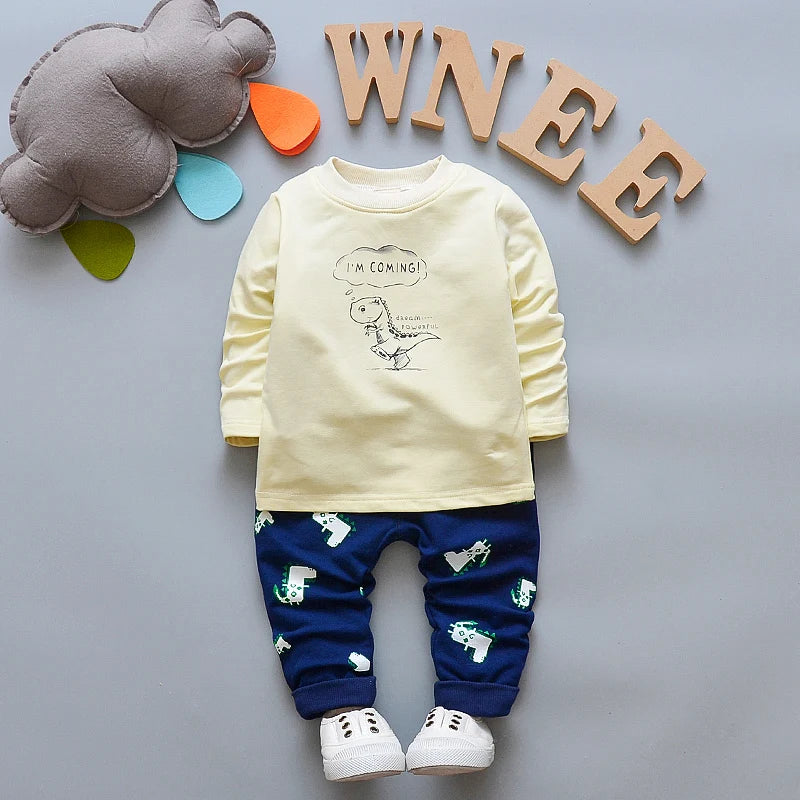 Baby Boy Clothing set fashion Cotton Hooded Tops+Pants 3pcs Outfits Infnat Boys Tracksuit newborn kids clothes Sets