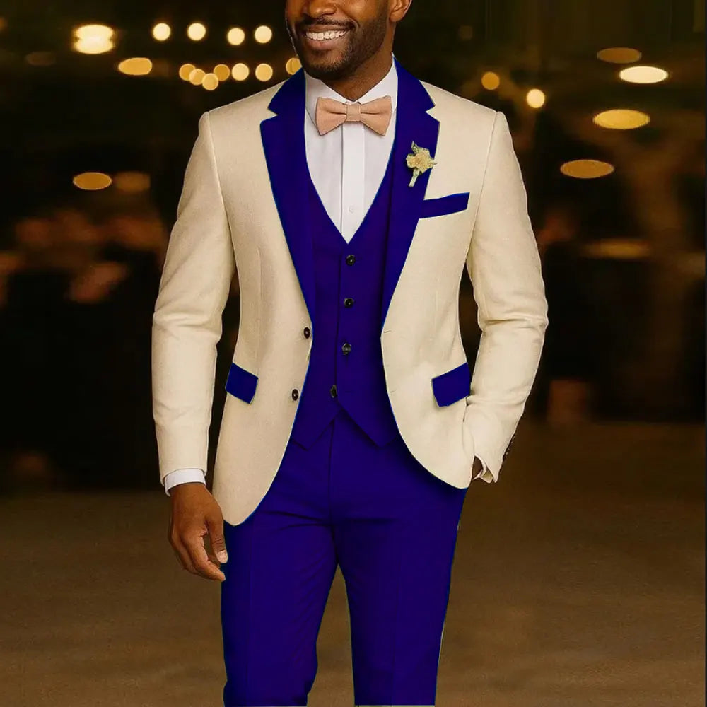 Men's Suit Costumes 3 Pieces Blazer Light Green Vest Pants Wedding Tuxedos Formal Male Suit for Wedding Groomsmen Prom