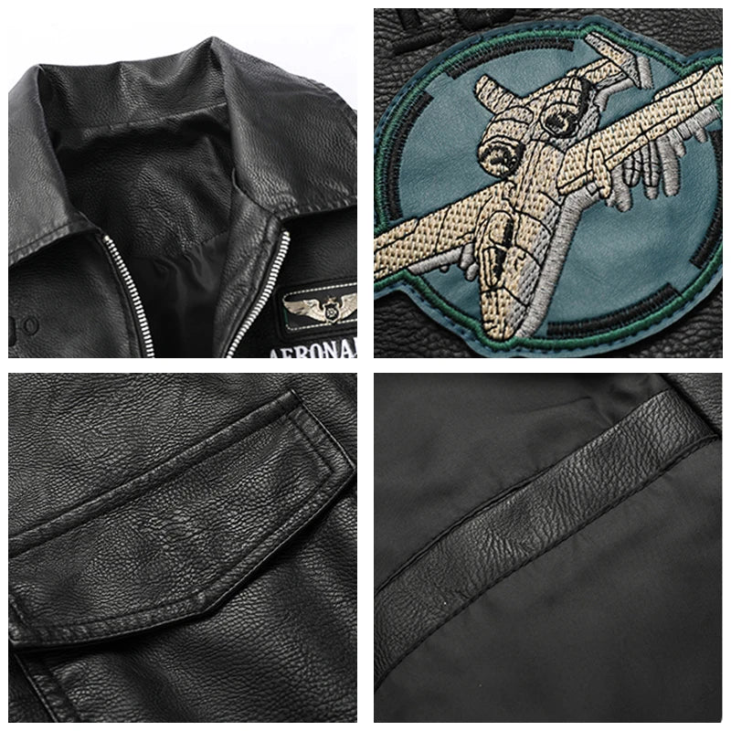 Man Leisure Fashion Locomotive Coats New Leather Clothing Jacket Spring Autumn Windproof Simplicity Keep Warm Coat Tops Man