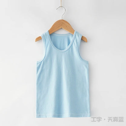 Girls Vest Underwear 1 2 3 4 5 6 7 8 9 Years Summer Little Girl Tank Tops White Soft Cotton Kids Camisole Baby Girl 12 18 Months