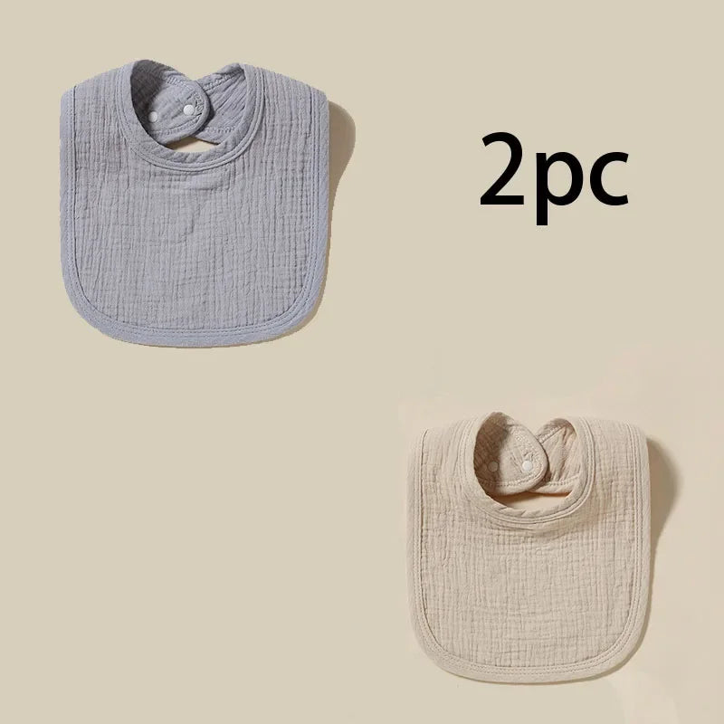 Personalized Baby Saliva Towel Pure Cotton Scarf Baby Feeding Stuff Infant Boys & Girls Custom Name Bib Gift 2Pcs