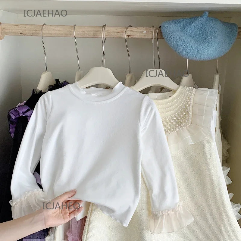 Teen Girl Clothes 2025Children Girls Sleeveless Underwear Spring Fall Outfit Dresses 2 Piece Set Costume Baby Kids Long Sleeve