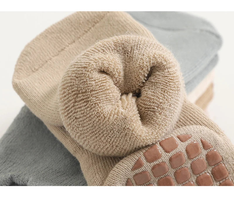 5 Pairs Infant Newborn Baby Anti-Slip Socks For Girls and Boys Accessories Toddler Cute Cartoon Floor Stockings