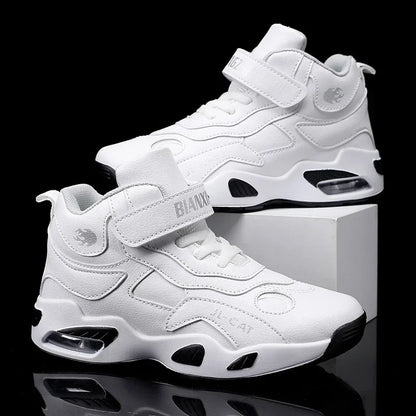 2024 Kids Basketball Shoes Boys Student Sports Shoes School Daily Outdoor Running Sneakers High Top Children Basketball Sneakers