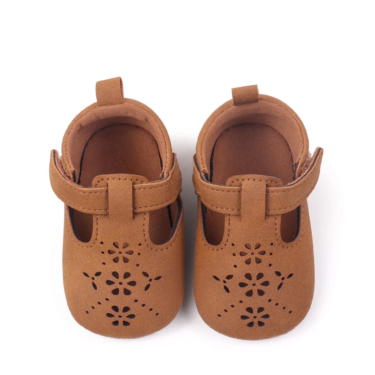 Baby Shoes For Boys And Girls, New Style, 0-1 Year Old, Hollow Out Rubber Sole, Anti-slip And Breathable Learning