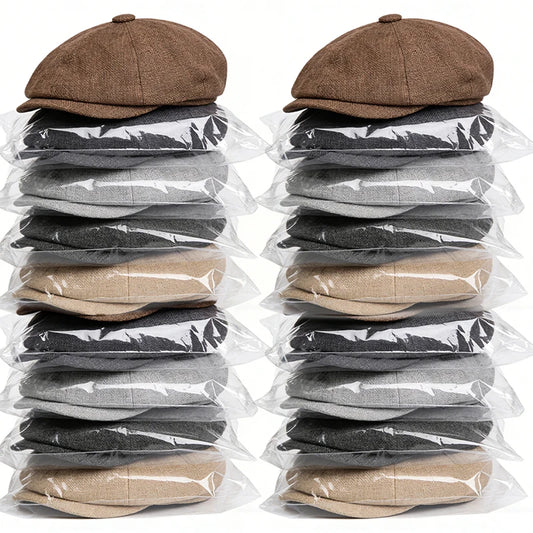Classic Hat for Men Caps Vintage Retro Solid Color Cotton Summer Breathable Beret Hat Flat Peaked Cap Street Hats for Women Men
