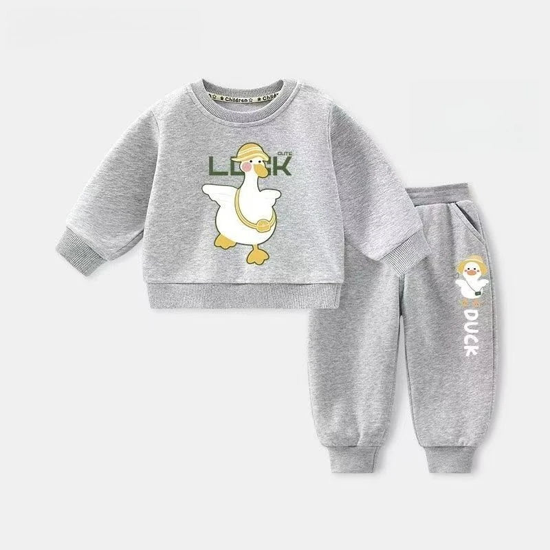 Baby Girl Clothes Set Autumn Kid Printed Sweatshirts Pullover Top and Pants 2pcs Suit Children Boys Fashion Tracksuits Outfits