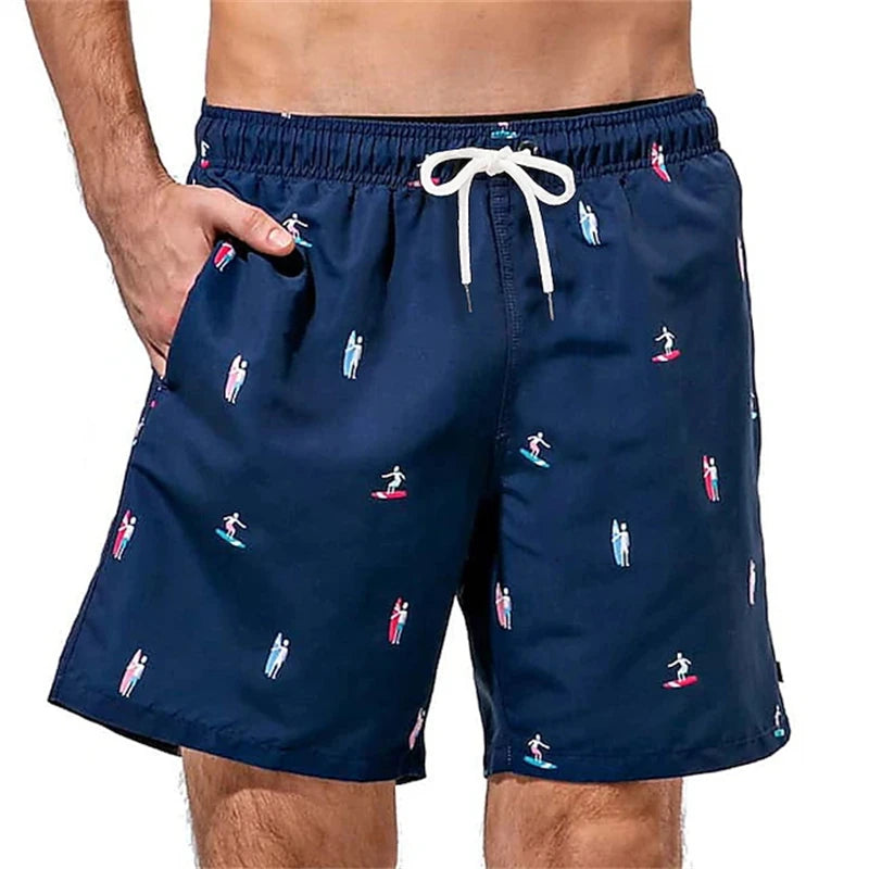 Men Beach Shorts 3D Print Summer Swimwear Men Fashion Casual Male Swimming Trunks Quick Dry Man Surf Board Shorts Beachwear Moto